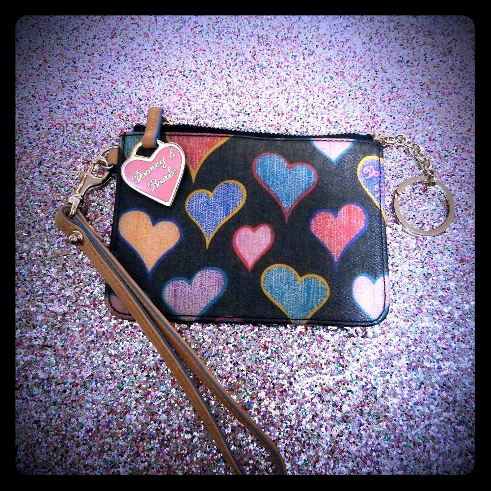 Dooney and Burke Hearts Wristlet